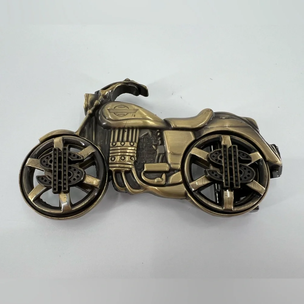 Motorcycle Spinning Wheels‎ Belt Buckle $$$